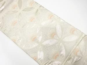 アンティーク　七宝繋ぎに松葉模様織り出し袋帯(材料)